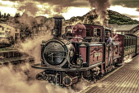 Steam Train Porthmadog photo