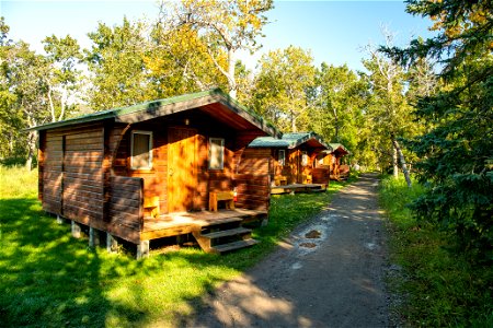 An example of several cabins at Brooks Lodge - Photo courtesy of C. Chapman photo