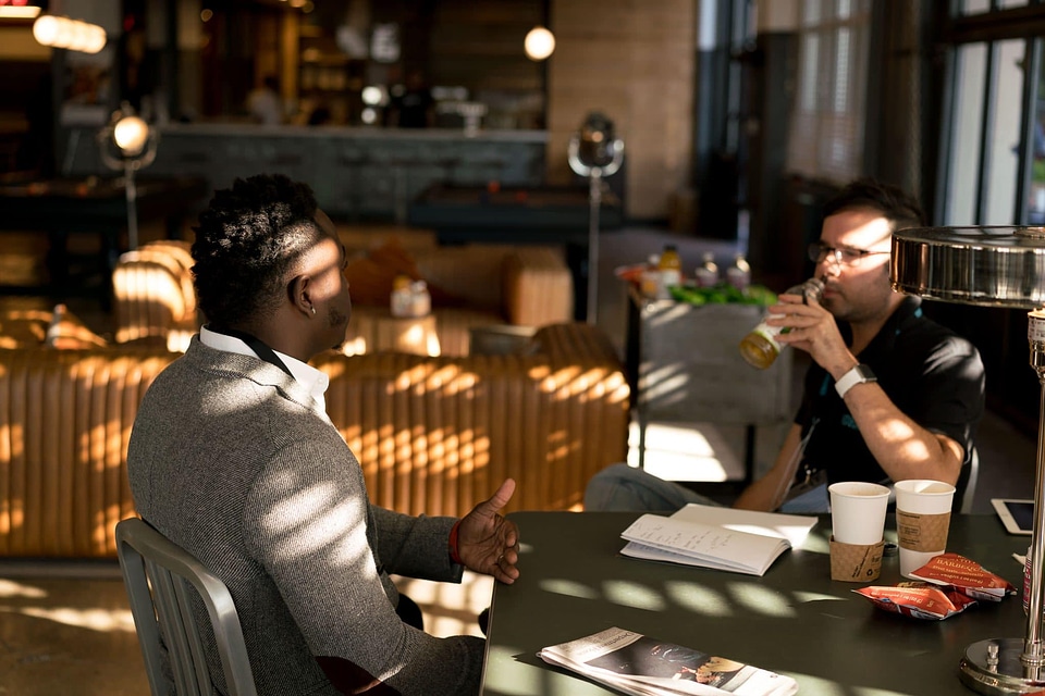 Office meeting male
