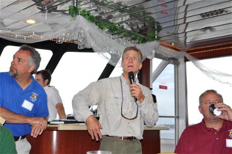 Patrick Collins, USFWS St. Louis River Estuary Coordinator, and John Lindgren, Minnesota DNR. USFWS Photo.