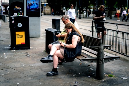 The Lonely World of Manchester's Phone Users (1 of 6) photo