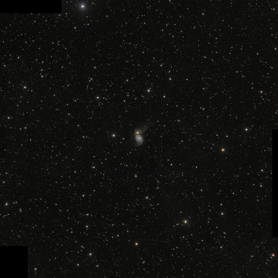 Messier 51 (M51) wide field