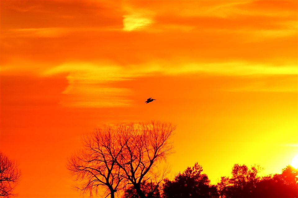 Sunset at Huron Wetland Management District South Dakota