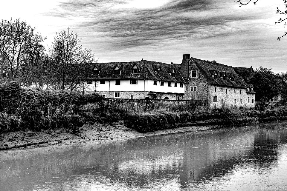 The Friars Aylesford low tide River Medway