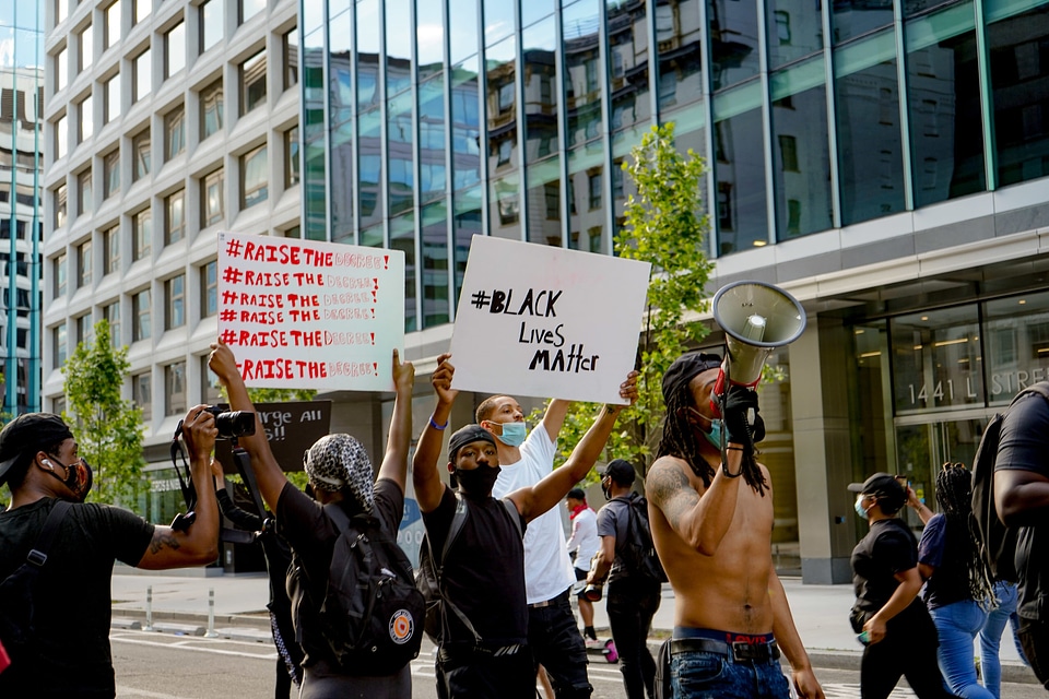 Protesters protest civil unrest