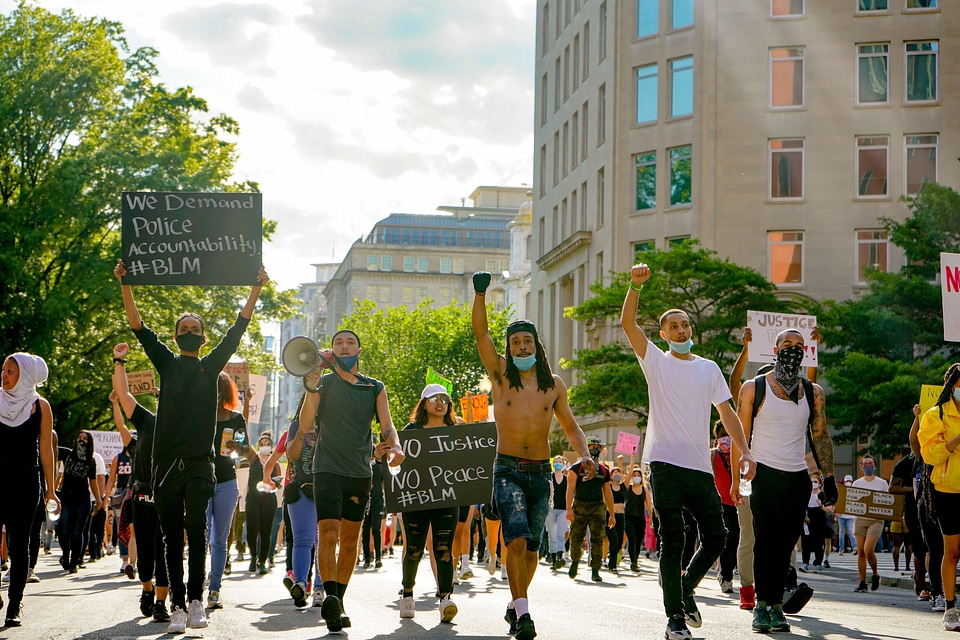 Protesters protest civil unrest