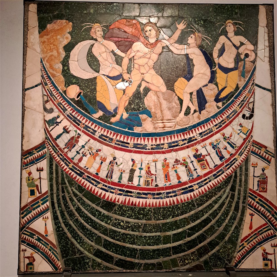 Marble Inlay with Egyptian Motif Palazzo Massimo Rome Italy