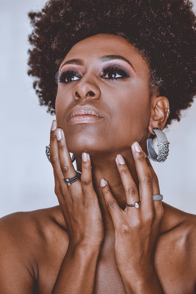 Beauty portrait afro