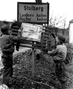 SC 196293 - Election result is posted on highway intersection in Germany. photo