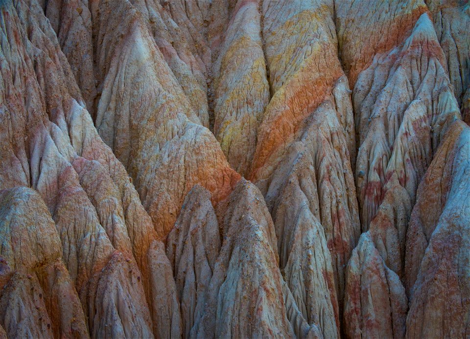 Eroded hills on the Carrizo Plain photo