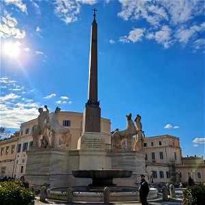 Fountain dei Dioscuri Rome Italy