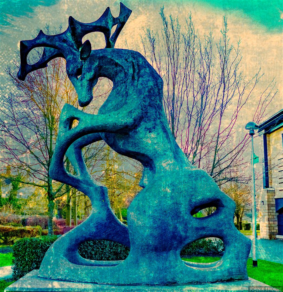 The stag, created by sculptor Edward Bainbridge Copnall