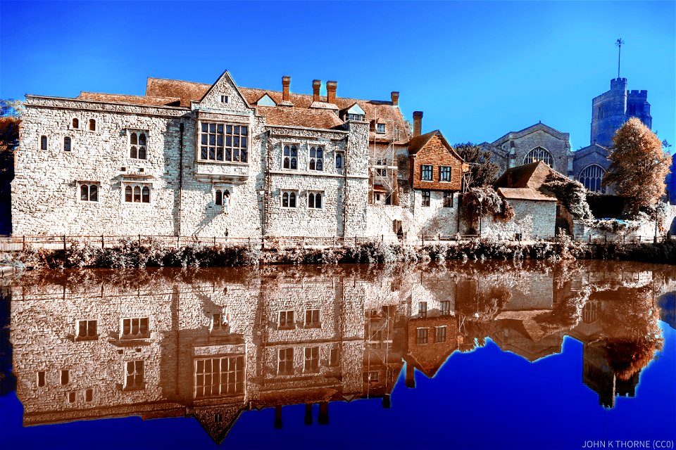 Maidstone Reflections Archbishops Palace River Medway