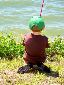 Boy Fishing photo