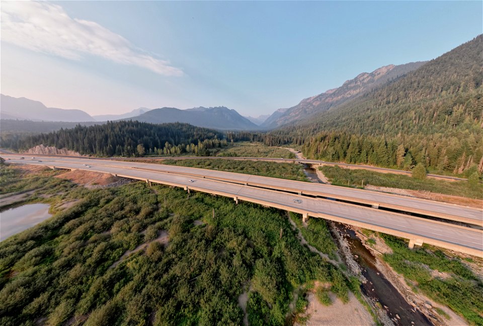 Gold Creek Pond and Valley-before-Snoqualmie Pass-18