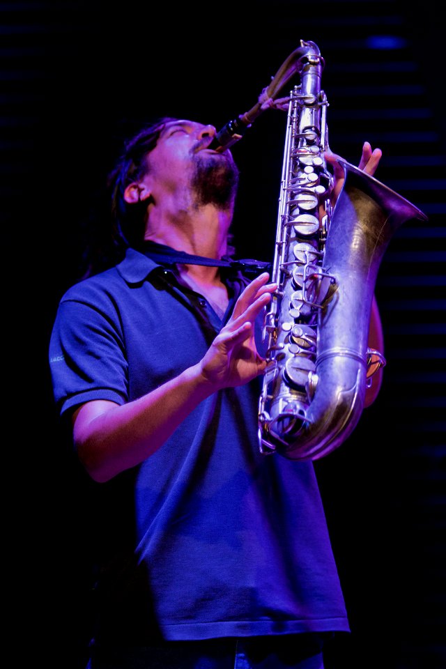 John Dikeman William Parker Hamid Drake BIM huis Amsterdam, 9 september 2015 - John Dikeman