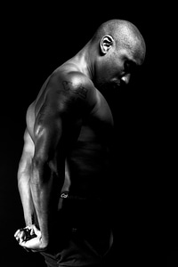 Man with muscles photo