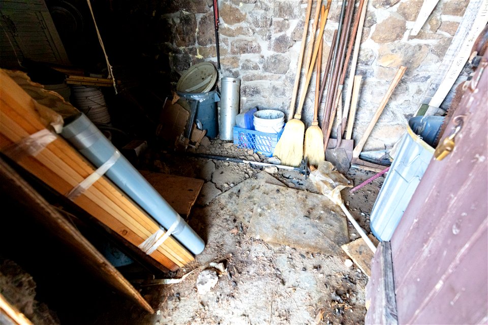 Mt. Sheridan Fire Lookout basement, rodent signs (2) photo