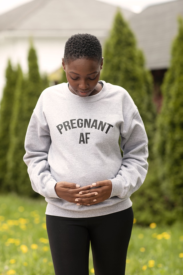 Pregnant woman pregnant