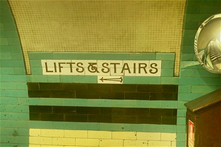 Old tile signage at Russel. square photo