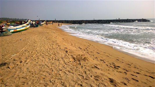 Serenity beach. Pondichery