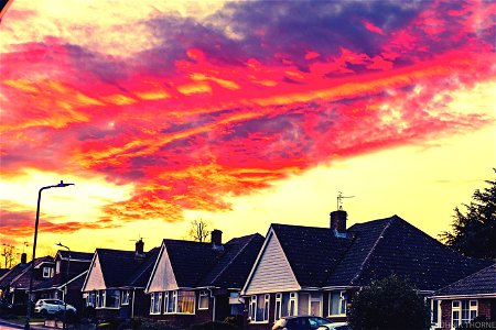 Red Sky Sunset photo