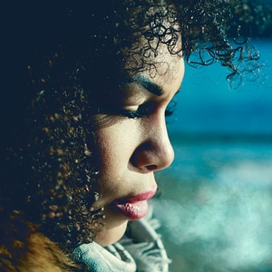 Woman wearing jacket photo