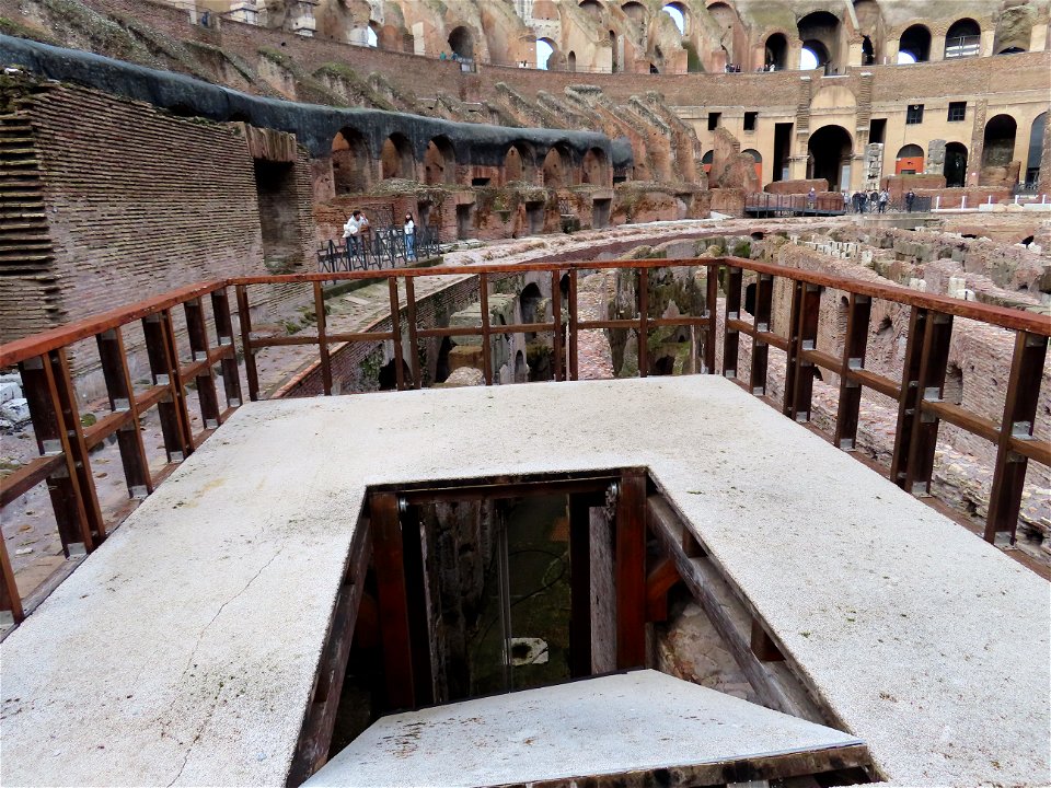 Trap Door Colosseum Rome Italy