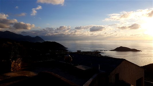 Côte Ouest du Cap Corse vu du hameau de Cannelle, Centuri, Haute-Corse