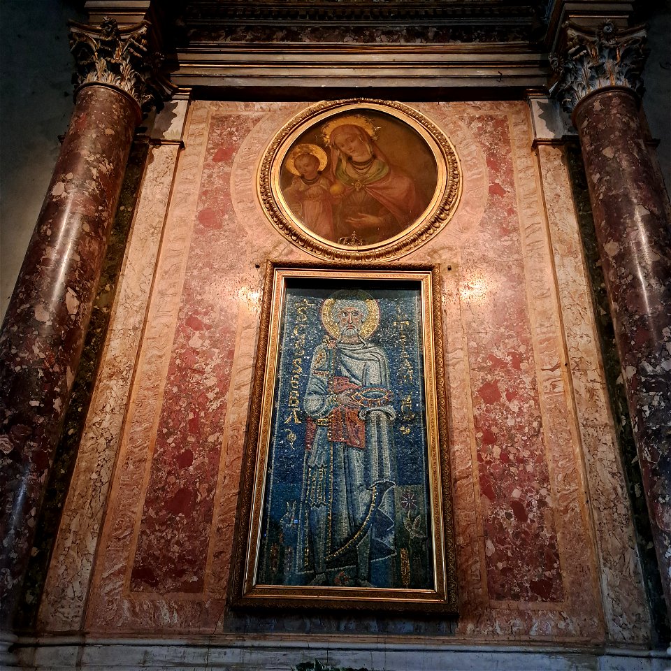 Mosaics from 7th century fo San Sebastian Basilica di San Pietro in Vincoli Rome Italy