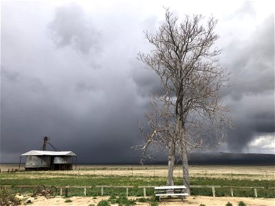 Carrizo Plain NM Washburn Ranch storm