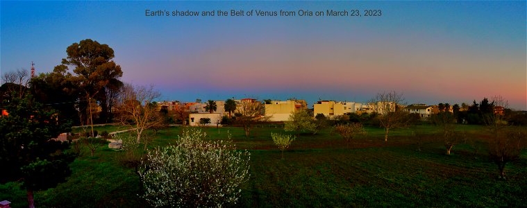 Earth’s shadow and the Belt of Venus