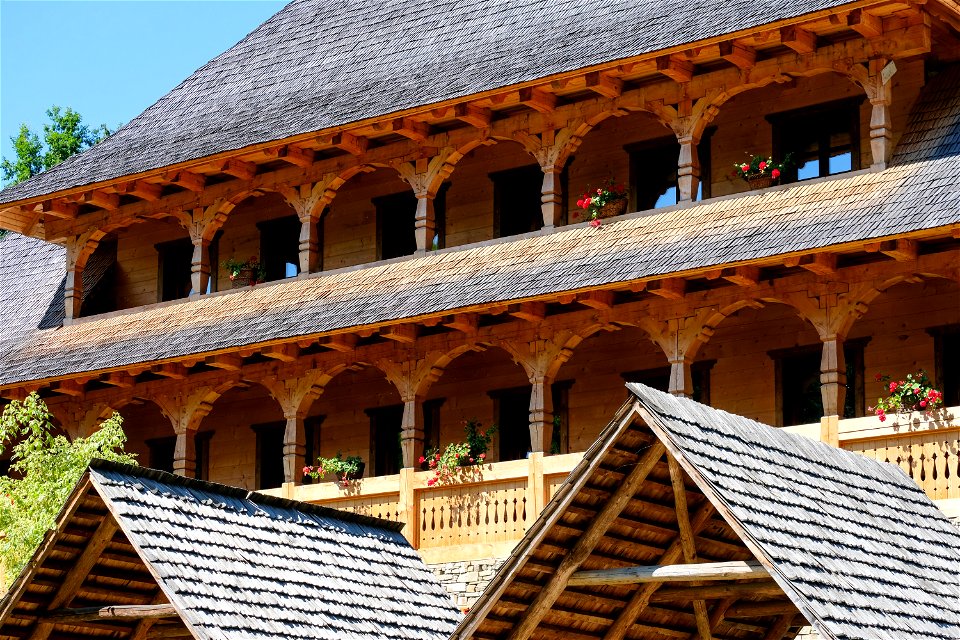 Rustic Hotel Balcony