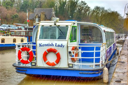 Kentish Lady Allington Lock. Rainy Day photo