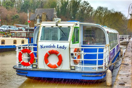Kentish Lady Allington Lock. Rainy Day