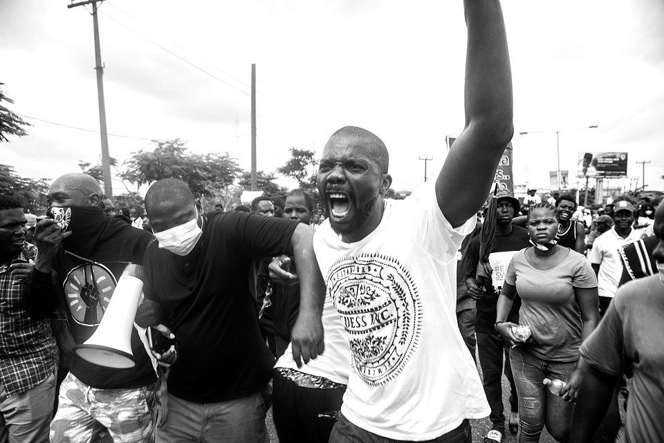 People protesting nigeria