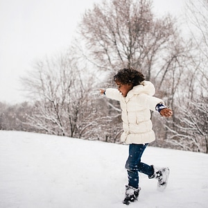 Child in Snow photo