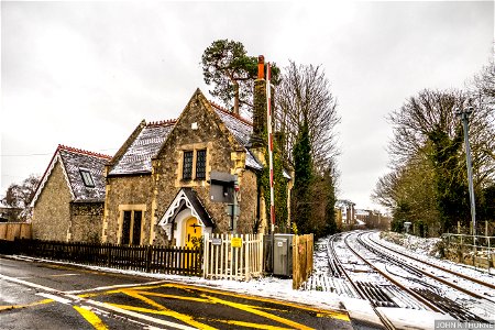 Aylesford Level Crossing House Snow photo