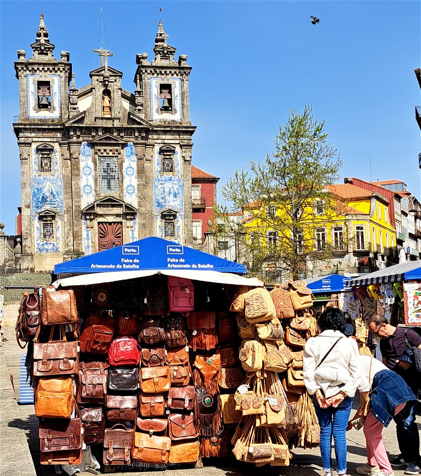 Shopping and Church Porto Portugal