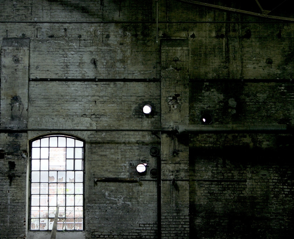 Metal bare dilapidated