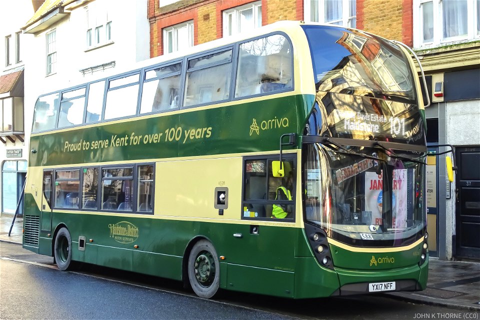 YX17NFF High Street Maidstone. Route 101
