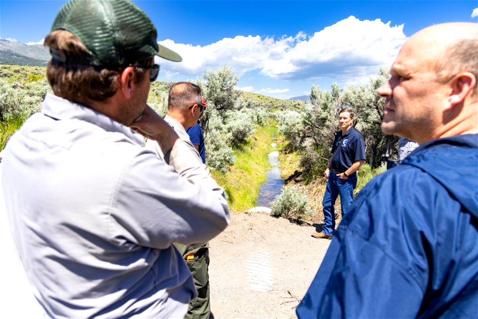 Yellowstone flood event 2022: temporary wastewater facility tour for senior officials from Federal Highway Administration, NPS, and congressional delegation