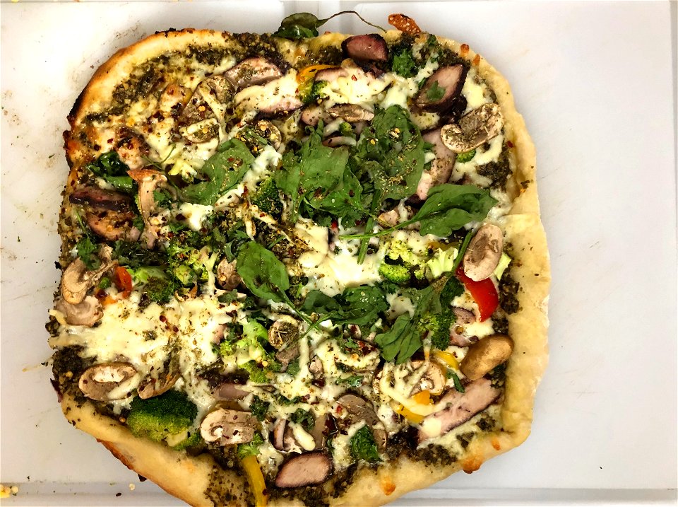 ... And Pizza Coming off the Grill