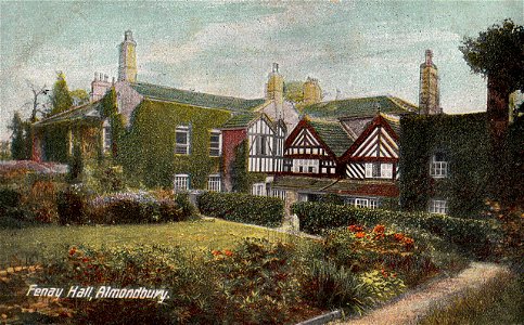 1907 postcard of Fenay Hall, Almondbury photo