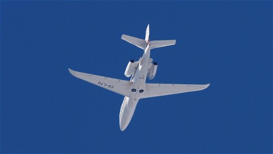 Cessna 680A Citation Latitude CS-LTO NetJets Europe from Milan (8700 ft.)