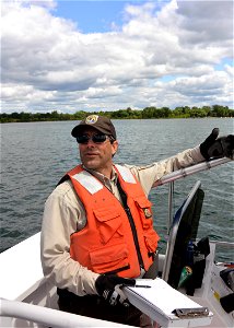 Dan Kochanski, Lampricide Control Physical Science Technician talks sea lamprey