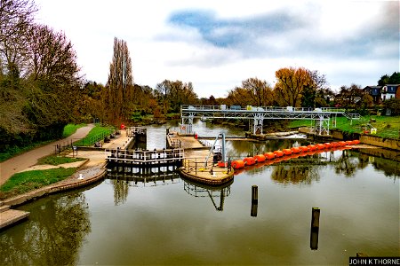 East Farleigh River Medway Lock