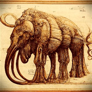'A Woolly Mammoth in Detail' photo