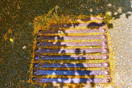 Really old drain cover Aylesford photo