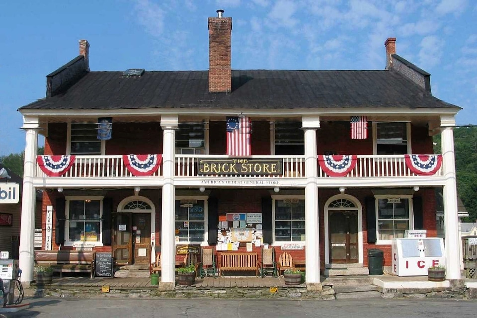 The Brick Store, built in 1854 in Bath, New Hampshire